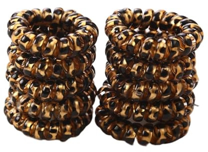 RRYPBOVG Spiral Haargummi 10 Teile/Satz 3cm Kleine Telefon Linie Haar Seile Mädchen Elastische Haarbänder Kind Pferdeschwanz Halter Krawatte Haar Zubehör(Style 1)