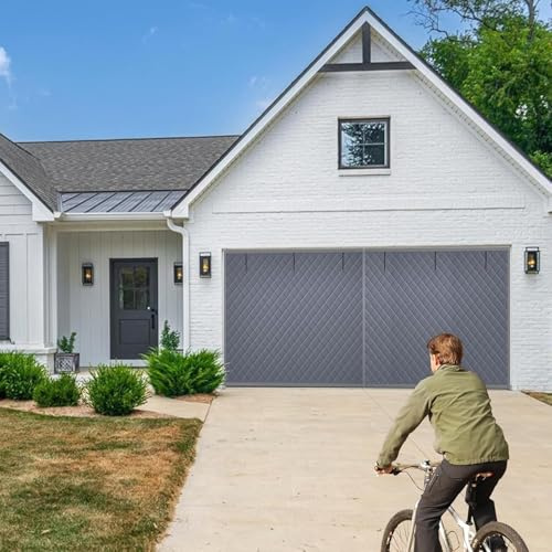 Moustiquaire de porte de garage d'hiver et kit d'isolation magnétique pour double porte de garage, résistant aux intempéries, insonorisant, coupe-vent, solution d'économie d'énergie