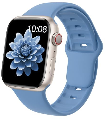 EPULY Soft Silicone Sport Band Compatible with Apple Watch Straps Women Men | For iWatch Series 11 10 9 8 7 6 5 4 SE Ultra 3 2 1, Waterproof Wrist Bands for Daily 38mm 40mm 41mm 42mm 44mm 45mm 46mm 49mm