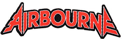 Airbourne Red Logo Cut Out Aufnäher Patch - Gewebt & Lizenziert !!