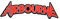 Airbourne Red Logo Cut Out Aufnäher Patch - Gewebt & Lizenziert !!