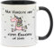 NICE-PRESENTS Tasse Einhorn Nur Verrückte Hier, komm Einhorn wir gehen Lustige Tasse für Kaffee, Tee und alle Anderen Getränke die warm oder kalt bleiben sollen. (Schwarz)