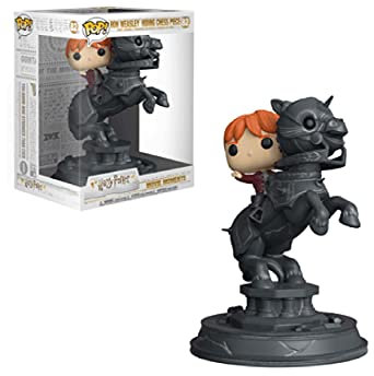 Funko Pop! Vinyl: Movie Moments: Harry Potter : Ron Weasley Riding Chess Piece - Vinyl-Sammelfigur - Geschenkidee - Offizielle Handelswaren - Spielzeug Für Kinder und Erwachsene - Movies Fans