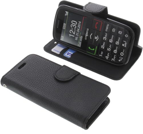 foto-kontor Tasche kompatibel mit Emporia Euphoria V50 Book Style schwarz Schutz Hülle Buch