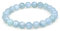 MJDCB Bracelet Aquamarine Naturelle 8mm Perle Pierre de Protection Puissante
