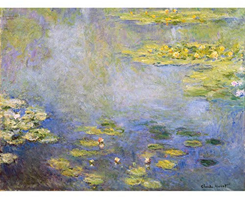 Fine Art Prints Claude Monet Waterlilies Unframed Wall Art Print Poster Home Decor Premium,16 x 12 inches