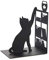 Balvi Serre-Livres Fishing Cat Couleur Noir Serre-Livres décoratif avec Un Chat, Une bibliothèque et