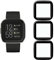 KELOLIN Protector Pantalla para Fitbit Versa 2 [3 Piezas], 3D Curved, Cobertura total, Antiarañazos (Negro) Protector de pantalla suave HD compatible con Fitbit Versa 2