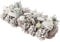 Christmas Table Centrepiece Triple Candle Holder Pine Cone Glass Tea Light Holder Dining Décor (Triple Candle Holder)