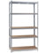 Wiltec Schwerlastregal 100x60x200cm, 200kg/Ablage, Steckregal verzinkt aus Stahl, Lastenregal mit 5 Ablagen, Werkstattregal