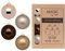 Inge-glas Weihnachtskugeln Glas 8cm x 12 Stück in Kartonbox Christbaumkugeln Set braun beige Elegant Lounge