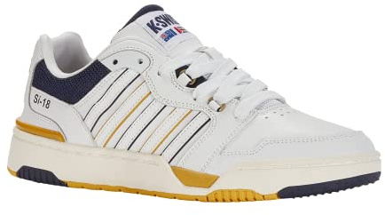 K-Swiss Mens Si-18 Rival Court Trainers White 7 UK