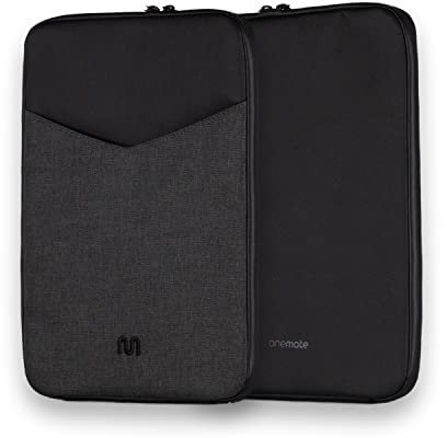 Laptoptasche 14 & 16 Zoll mit wasserdichtem Reißverschluss – Laptop Sleeve Schutzhülle passend für Laptops und Tablets – Hochwertige Laptophülle mit Stift- und Dokumentfach schwarz (Für 16 Zoll)