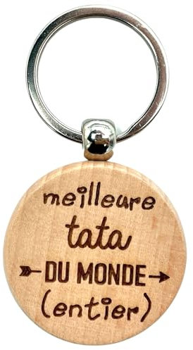 Ernestine - Porte clés tata - cadeau tata ou annonce tata porte clefs - cadeau homme fête famille - cadeau original tante - idée cadeau tata - porte clés famille annonce tata grossesse