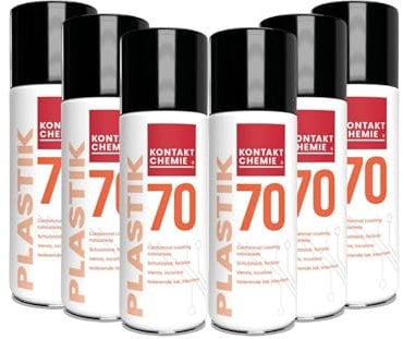6 Stück Kontakt Chemie® Leiterplatten-Schutzlack | PLASTIK 70 | je 400ml