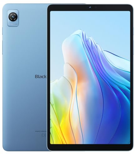Blackview Tab 60 - Dünnes, Leichtes Tablet mit Touchscreen - 8,68“ Display - 4 GB RAM + 128 GB ROM - Unisoc T606-5 MP + 8 MP Kameras - 6050 mAh Akku - Blau