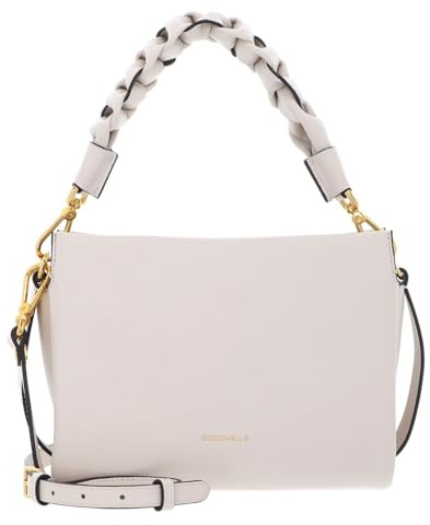 Coccinelle Leder Umhängetasche Schultertasche Boheme Grana Double Crossbody Double Grainy Leather