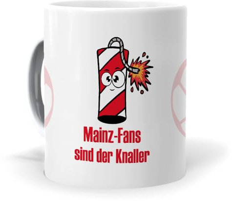 mundohuevo Originelle Fußballtasse, Frühstückstassen für Mainz-Fans | Originelles Geschenk für Fußballfans | Fußballartikel | Mainz