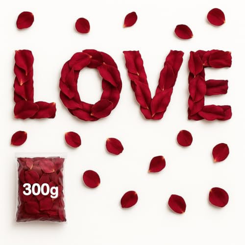 300 gramos Confeti de Pétalos, Petalos de Rosa Boda, Pétalos de Rosa Secos Naturales, Confeti de Boda Natural Biodegradable, Pétalos rosa, pétalos boda, petalos biodegradable (300 gramos, Pétalos)