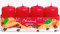4er Set Stumpenkerze, Adventskerzen, Adventskranzkerzen, Duftstumpenkerzen, Duftkerzen in adventsrot,Duftrichtung Zimtorange, Lieferumfang 4 Stück, Brenndauer ca. 10h, Größe H/Ø ca. 7 x 4 cm,