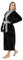 LEBENGOOD Accappatoio donna inverno – Accappatoio donna in pile, vestaglia da casa signora, coralina, accogliente, microfibra OEKO-TEX®, Negra, XXL