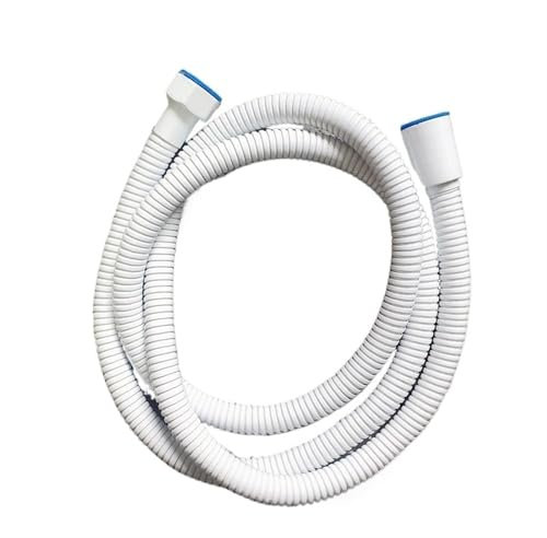 Tuyau de douche flexible en acier inoxydable Blanc 1,5 m