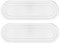 ARMYJY Lot de 2 plateaux en pierre absorbant l'eau, porte-savon à séchage rapide en pierre de diatomite pour la maison et la cuisine (20 x 10 cm, blanc)
