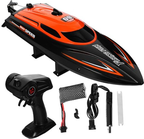 JOINPAYA Udi001 2,4g Rc Schnellboot für Kinder Ferngesteuertes Elektroboot mit Selbstaufrichtungsfunktion 25 Km/H Hochleistungsboot aus Abs Kunststoff Geeignet für Pools und Seen