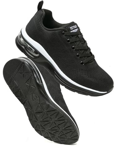 Womens Trainers Athletic Running Shoes Breathable Lightweight Walking Shoes Air Cushion Sport Sneakers Outdoor Tennis Gym Jogging