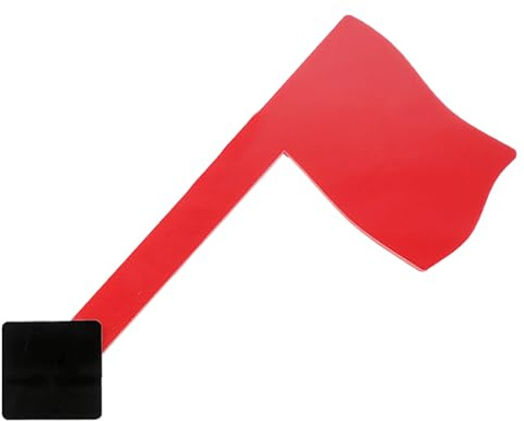 Rote Fahne Für Briefkasten,Acryl Außen Rot Briefkasten Flagge, Alarmanlage Für Brief Haus Außenbereich Bauernhaus | Ziegelwand Pfosten Montage