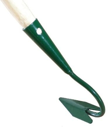 Mano Coltivatore Zappa 1 zinke Verde Coltivatore Grubber Fiore Rastrello artiglio