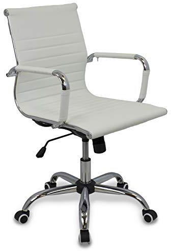 Cashoffice - Silla de Escritorio Ajustable en Altura, Silla de Oficina Giratoria con apoyabrazos