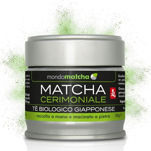 mondomatcha Bio Japanischer Matcha Grüntee - Zeremonieller Grad aus der 1. Frühjahrsernte für Schätzer - aus den kostbaren Teegärten von Kagoshima, handgeerntet, steingemahlen -30g
