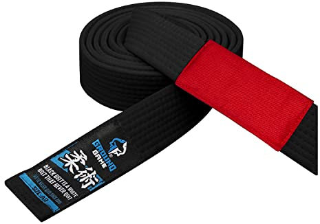 Ground Game BJJ Gürtel BJJ Belt | Brazilian Jiu-Jitsu Gi Kimono Gürtel | Schwarz, Größe A2 280 cm