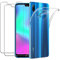 iLiebe Huawei P20 Lite Hülle + Schutzfolie,[1 Hülle + 2 Schutzfolie] Schutzhülle Handyhülle Kratzfeste Soft TPU Bumper Case Cover,[2 Pack] 9H Schutzfolie Hartglas Glas