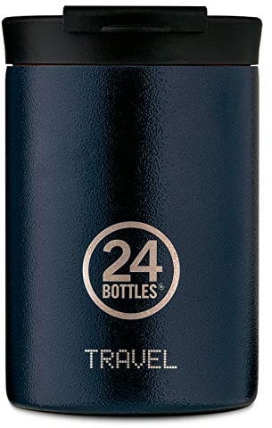 24Bottles Travel Tumbler Stainless Steel in Deep Blue with 350 ml Dimensions 8 cm x 8 cm x 12.5 cm 416