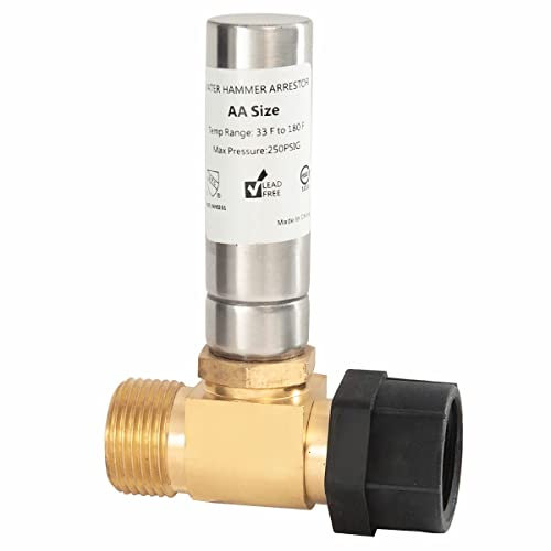 EFIELD MH-291 Toilet 7/8 Female Swivel Ballcock Nut X 3/4 Male Thread Water Hammer Arrestor,(HAMMER025)