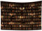YONGFOTO 150x100cm Vintage Bücherregal Wandteppich, Alte Bibliothek Bücherregal Wandteppiche Holz Bücherregal Kerzenständer Kerzen Bücher Wandteppich für Wohnzimmer Wohnheim Dekor Sofa Teppich Decke
