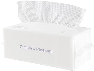 Serviettes jetables 1 paquet épais 100% coton maquillage lingettes nettoyantes douces serviettes de nettoyage à sec pour les soins de la peau