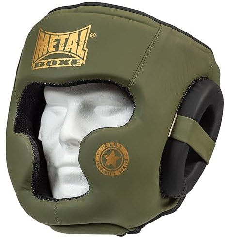 METAL BOXE Casque de Boxe intégral Military