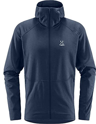 Haglöfs Skuta Hood Pile, Blu (Tarn Blue), M Uomo