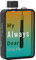 MoChic Flache Wasserflasche, Reiseflasche, tragbarer Reisebecher, BPA-frei, A5-Format, mit Aufdruck, für Sie und Ihn, 368 ml, passt in jede Tasche, Schwarz