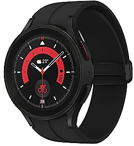 Samsung Galaxy Watch5 Pro 45mm Bluetooth Smart Watch, Black Titanium, 3 Year Extended Warranty (UK Version)
