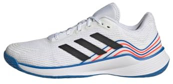 adidas Novaflight Volleyball Shoes, Zapatos Hombre, Cloud White/Core Black/Bright Royal, 40 2/3 EU