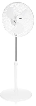 Tristar VE-5858 Ventilator – 40 W – 30 cm Ø – 3 Geschwindigkeitsstufen – Oszillierend 85° – Timer (VE-5757), Weiß