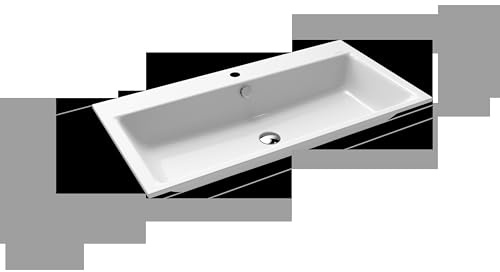Kaldewei PURO Einbauwaschtisch 3152 900x460x14 mm, 900206013001, Ausführung: mit 1-er Hahnlochbohrung