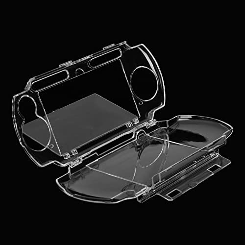Leapiture Étui De Protection, étui De Protection en Cristal Transparent, Coque De Protection Rigide Transparente, Boîte De Protection sur Mesure avec Support De Film pour PSP2000 Et PSP3000