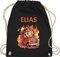 Turnbeutel Rucksack - Feuerwehr Junge Feuerwehr Kinder - Unisize - Schwarz - turnsackerl kindergarten beutel für wechselwäsche feuerwehrauto name baumwolle personalisierte kindergartenbeutel