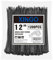 XINGO Black Cable Ties Double Sided Toothed 1200 PCS, 300mm x 4.8mm, 85 LBS Tensile Strength, UV Resistant Cable Ties, Premium Self-Locking Plastic Ties for Indoor and Outdoor Use
