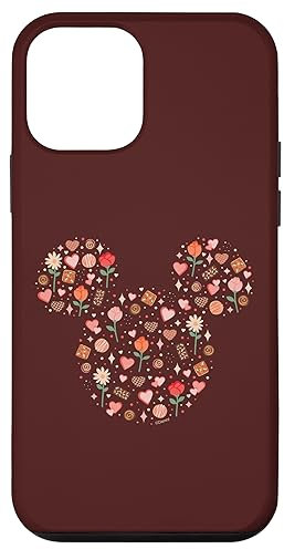 Hülle für iPhone 12 mini Disney Mickey Mouse Icon Fill mit Pralinen, Blumen, Herzen, Liebe